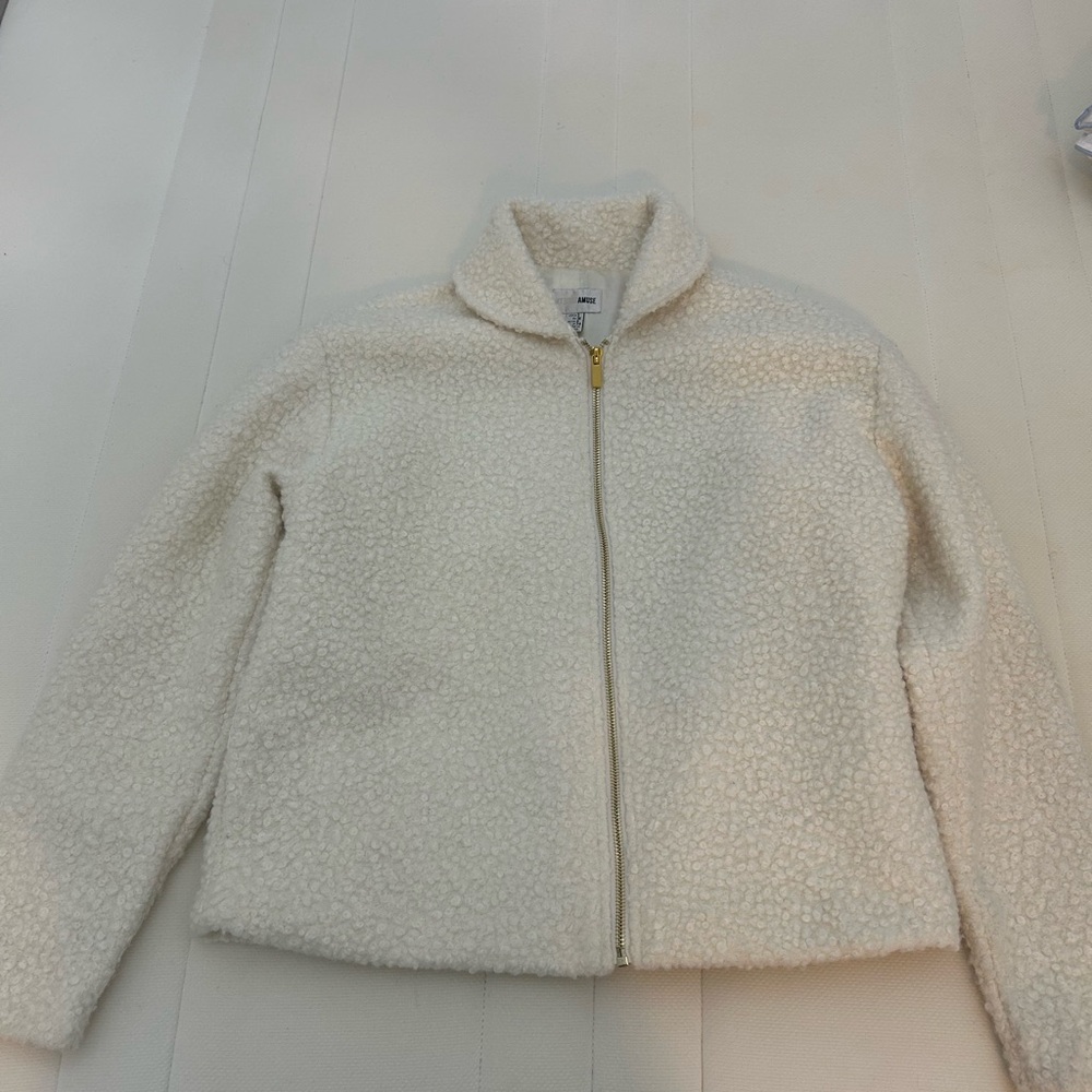 Muse Cream Teddy Jacket